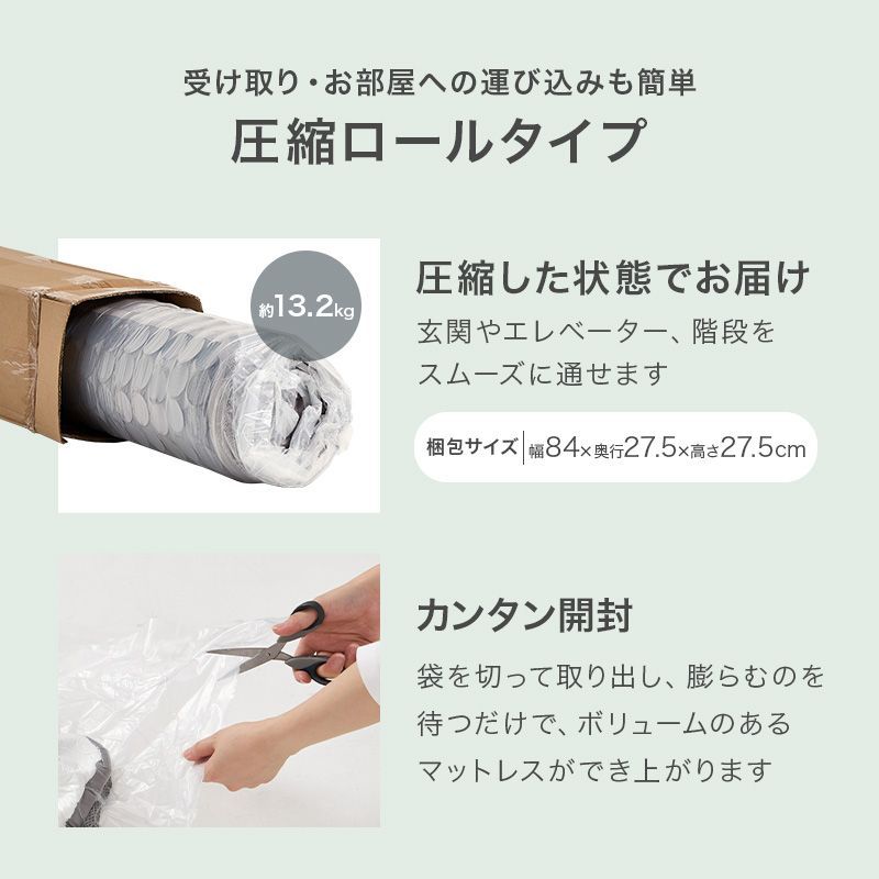 ポケットコイルマットレス 厚20㎝