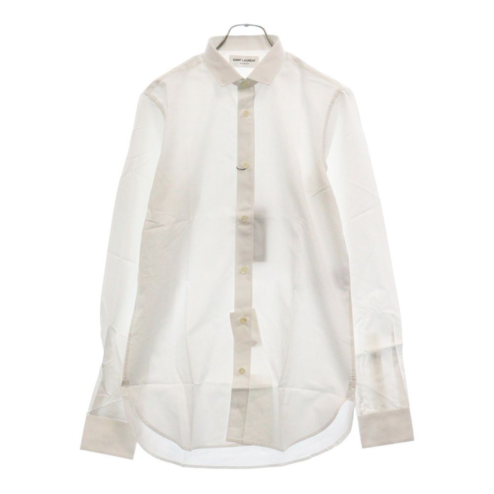 SAINT LAURENT PARIS (サンローランパリ) 15AW ディランカラーボタンシャツ 347342 YM16Q 長袖シャツ ホワイト