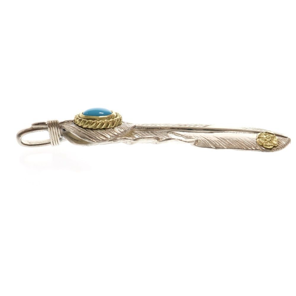 TADY&KING ハートSVフェザー金縄ターコイズ 特大 TADY & KING (タディ