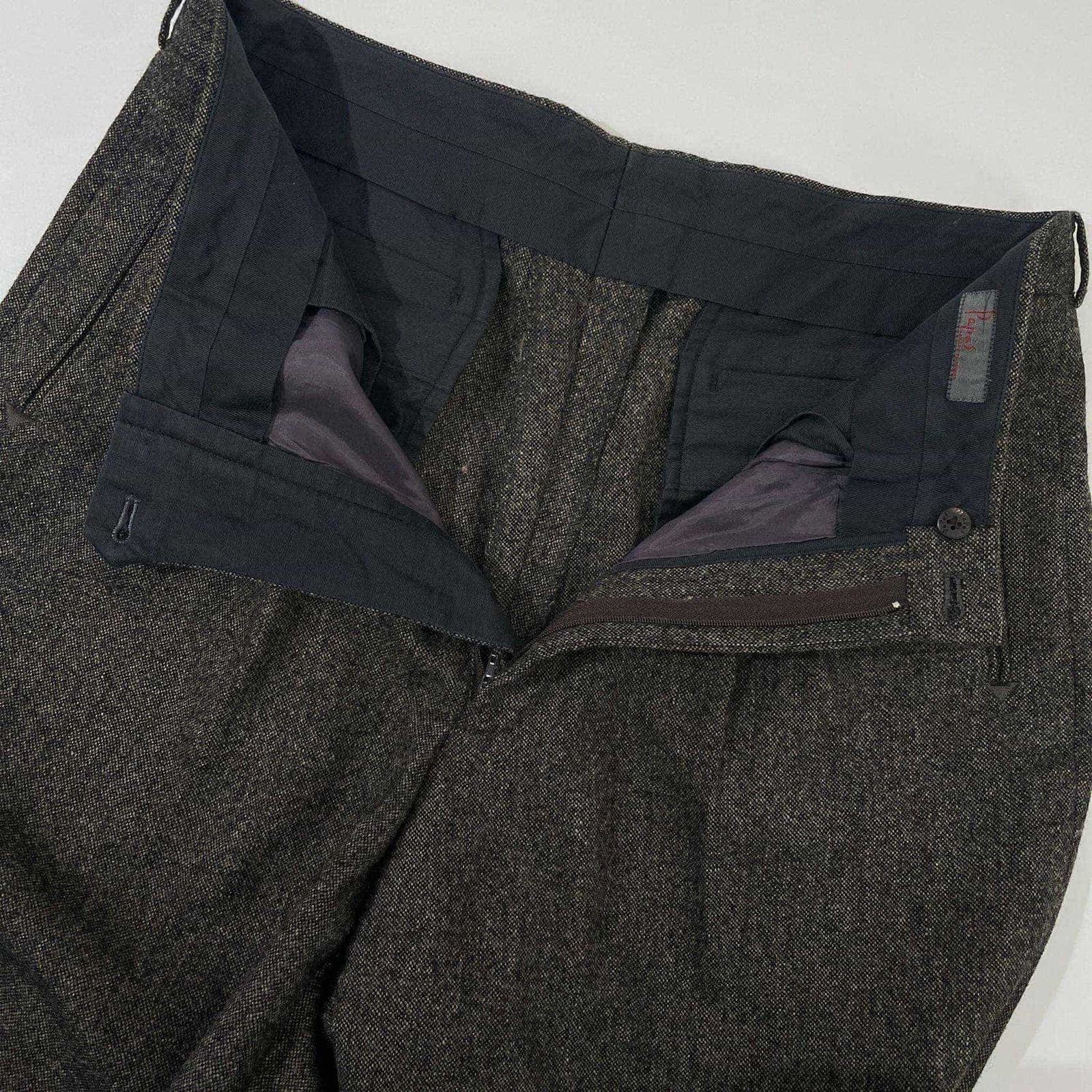 PAPAS ISLAND パパス ツイード タック スラックスパンツ LL - メルカリ