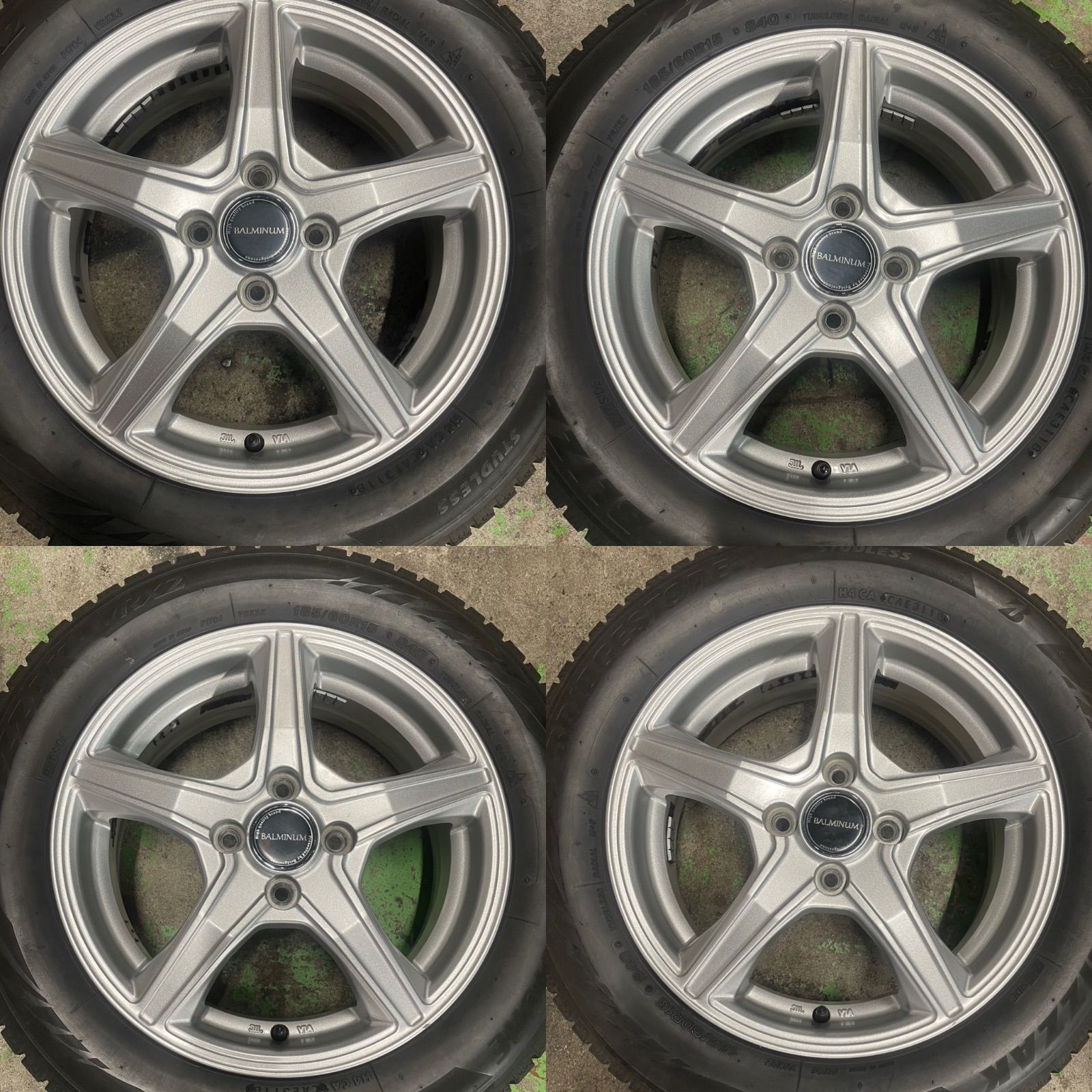 値下げ！中古 ブリヂストン BALMINUM バルミナ 15×5.5j+52 4/100