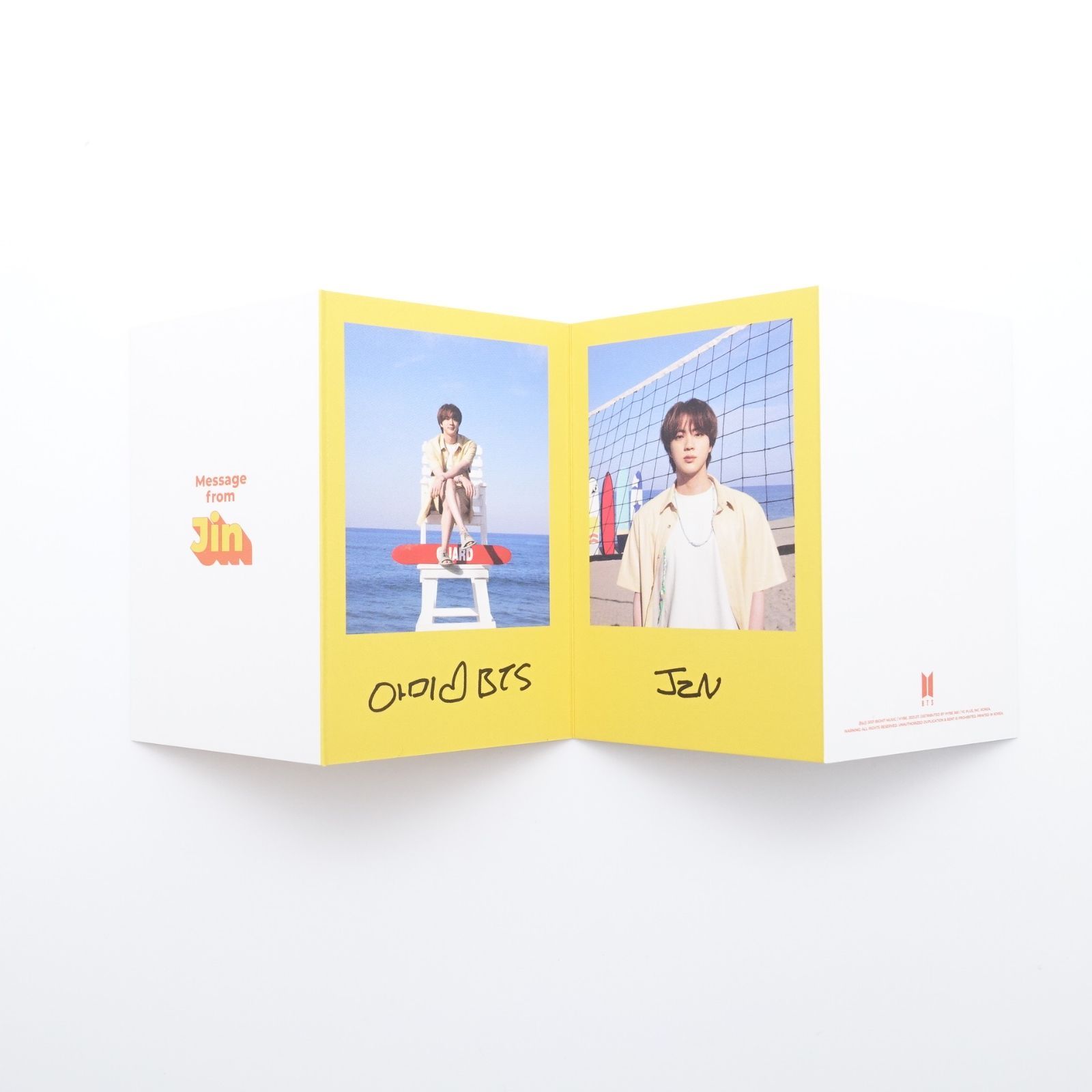 BTS 防弾少年団 Butter メッセージカード フォト トレカ 3枚セット