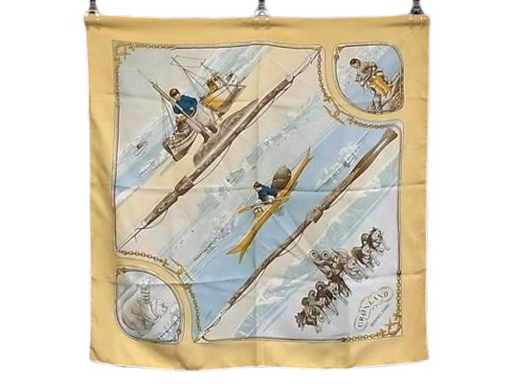 HERMES エルメス スカーフ カレ90 GRONLAND グリーンランド