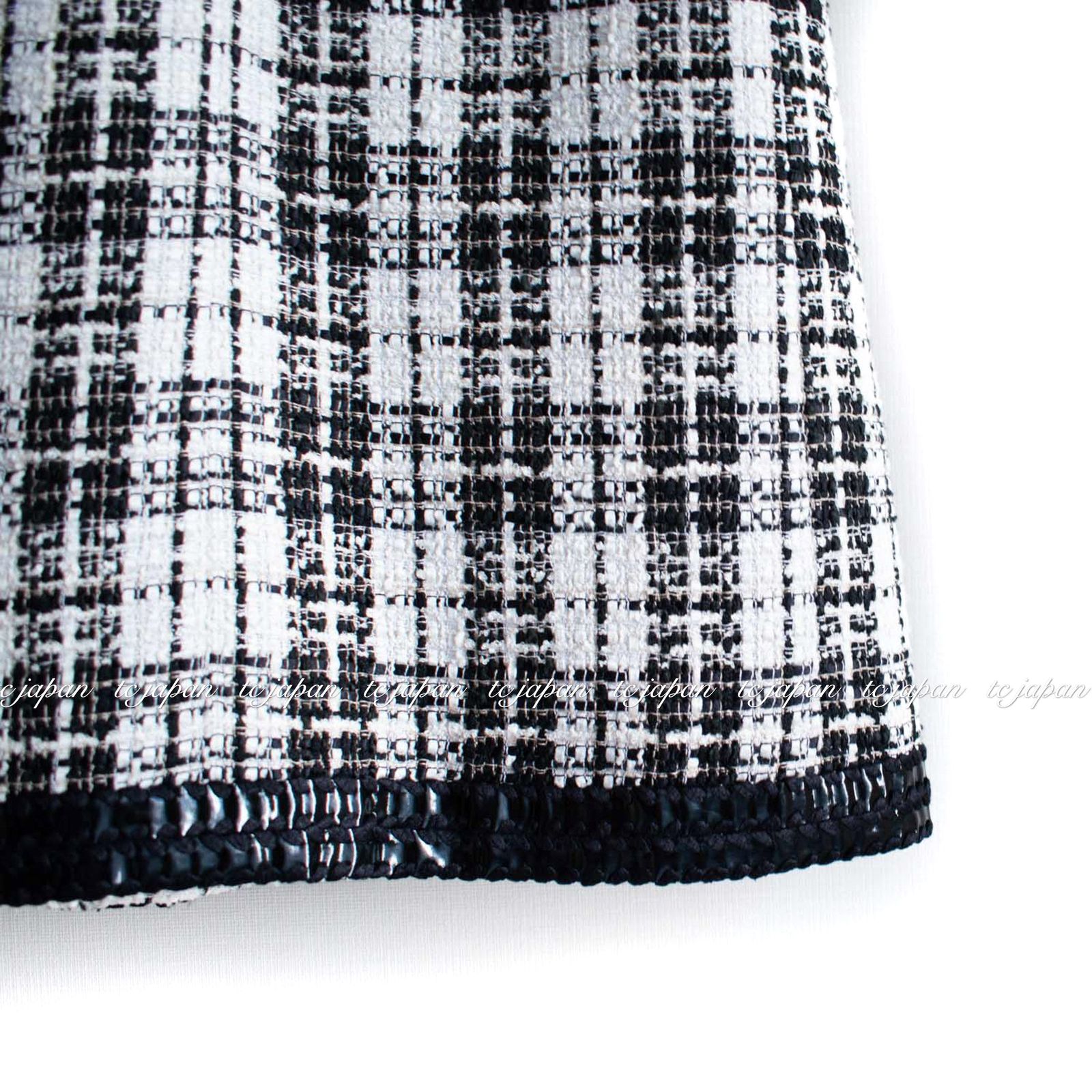 シャネル ワンピース CHANEL アイボリー ブラック コットン シャネル ワンピース CHANEL アイボリー ブラック コットン