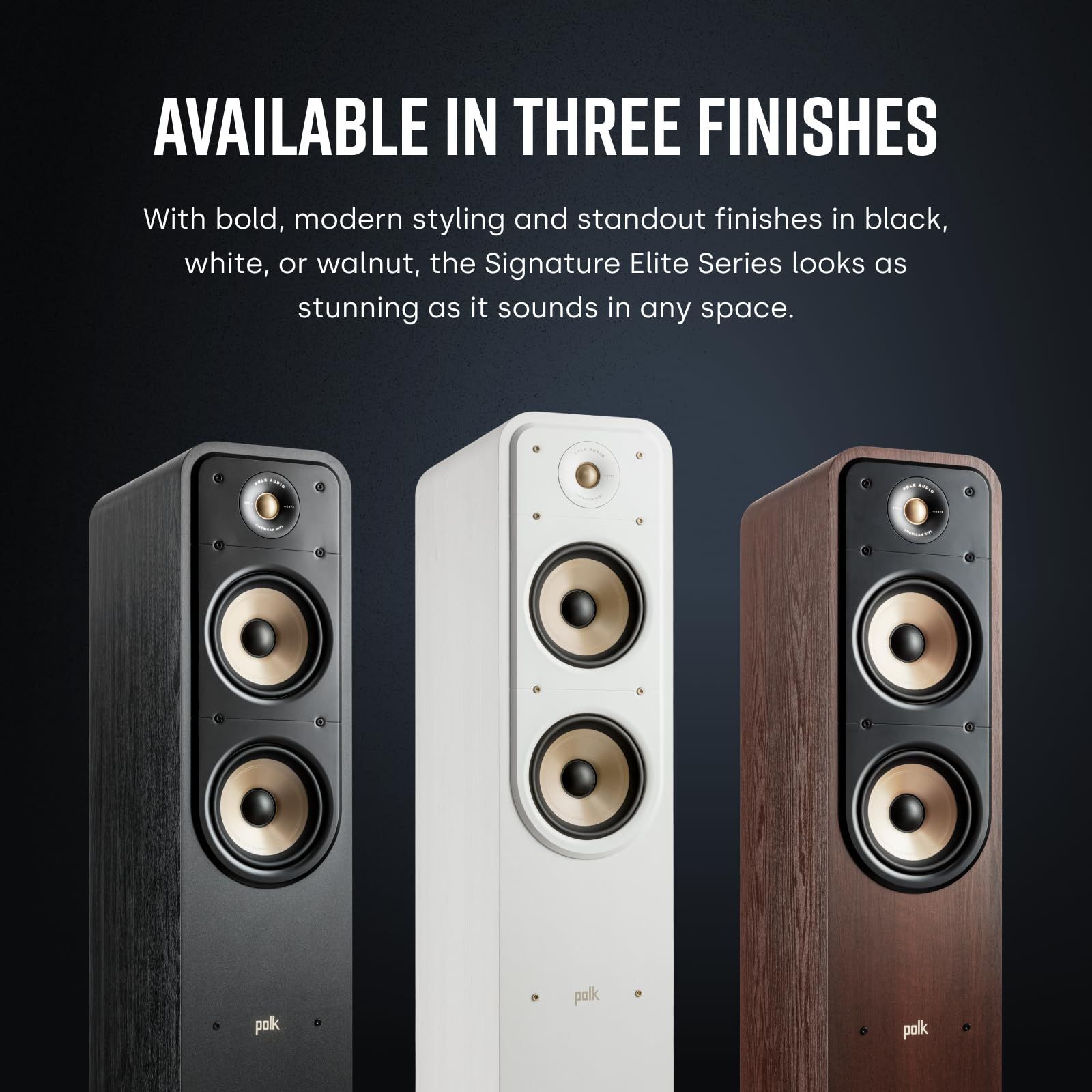 ポークオーディオES60 ホワイト フロアステンディングスピーカー