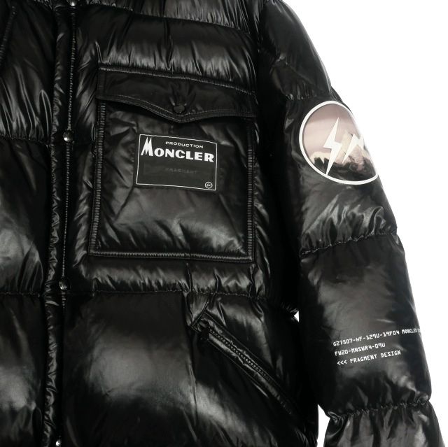 モンクレール MONCLER × FRAGMENT DESIGN ANTHEMY ダウンジャケット ブルゾン 4 ブラック 黒  F209U1850210 68950 国内正規