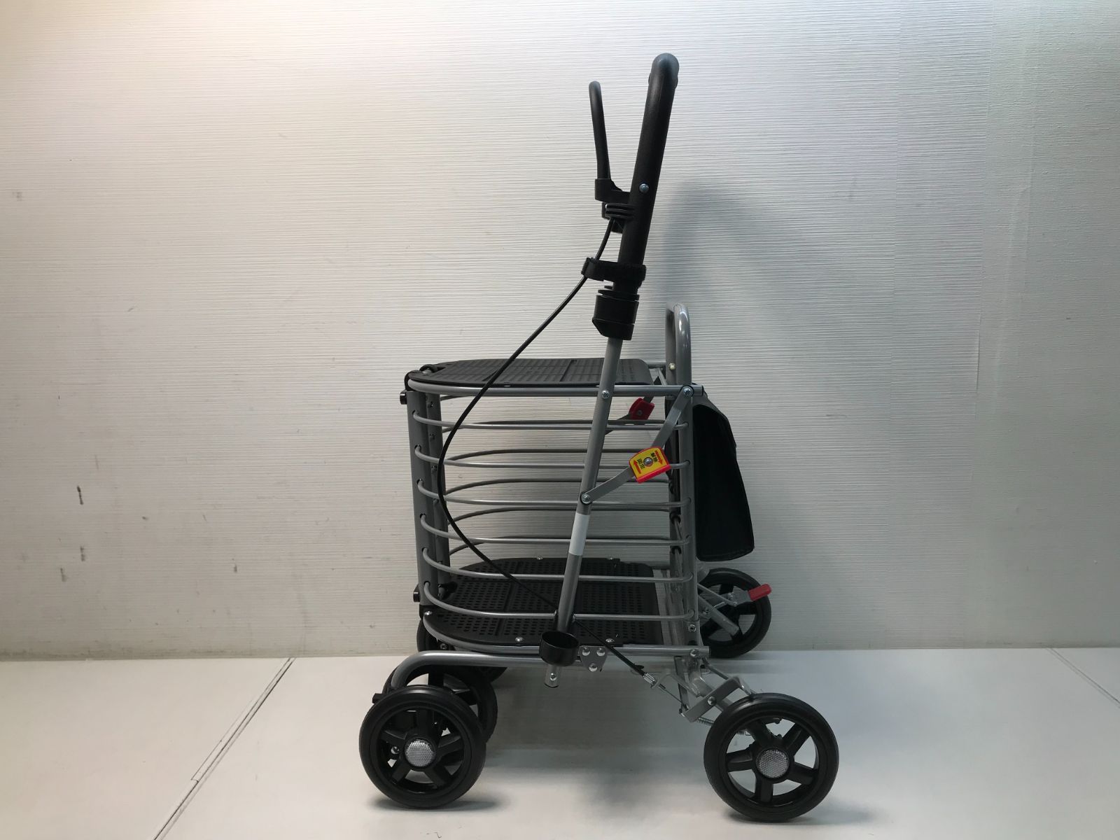 SHIMA 花柄 シルバーカー 収納付き SHIMA 花柄 シルバーカー 収納付き