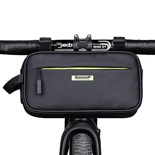 マットグリーン Rhinowalk 自転車 バッグ フロントバッグ ハンドルバーバッグ フレームバッグ バイク サイクリング かご 防水 3L X21921 (マットグリーン)