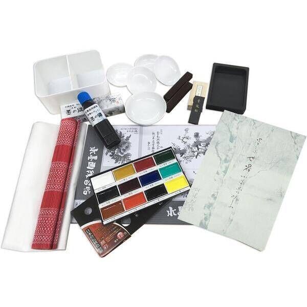 新品・7営業日以内発送】墨運堂 29312 水墨画セット 29312【沖縄離島