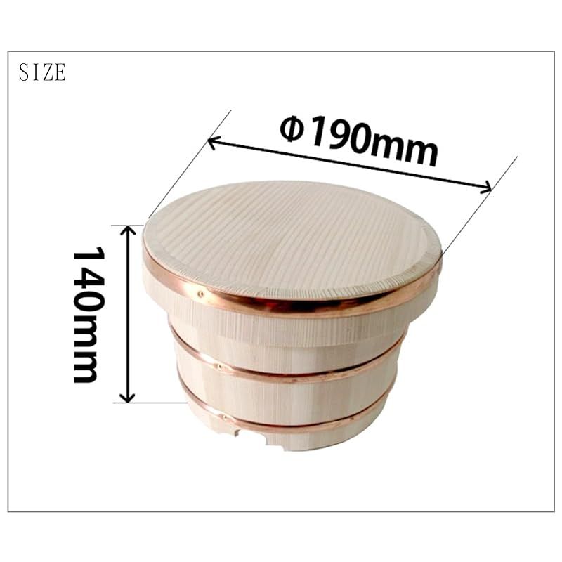 池川木材 おひつ 江戸びつ 白杉 モミ 3.5合