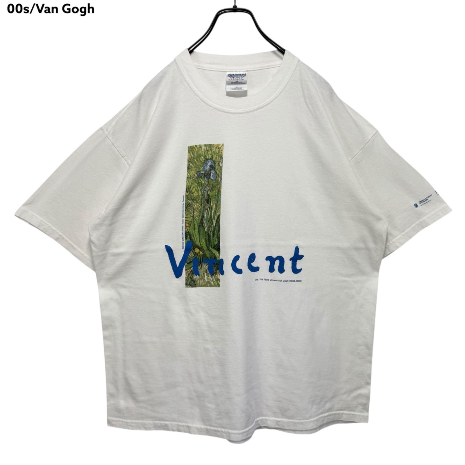 00s Van Gogh IRISES ART Print T-shirt Tee CANADA製 ファンゴッホ 