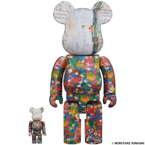 MEDICOM TOY - ●木梨憲武　BE@RBRICK のっ手いこー！ 100% & 400% BE@RBRICK 木梨憲武「感謝」「のっ手いこー！」100％ & 400