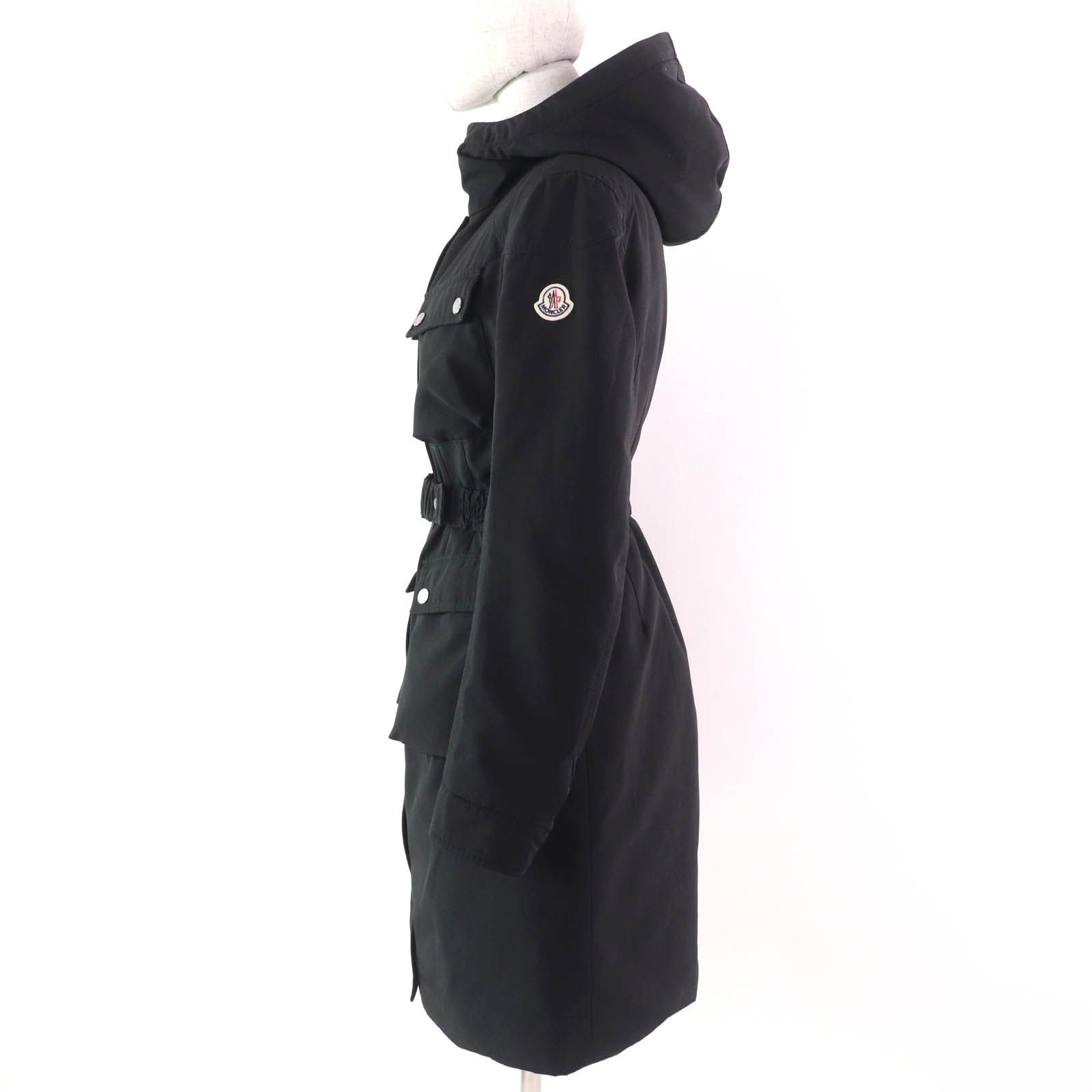 美品☆MONCLER モンクレール ベルト・ロゴワッペン・フード付