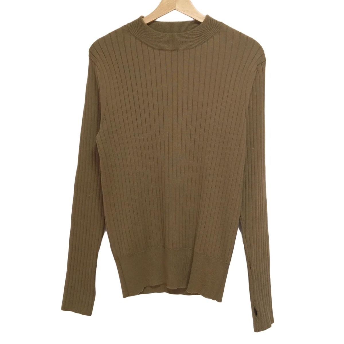HYKE ハイク 長袖セーター サイズ2 M レディース - カーキ ハイネック