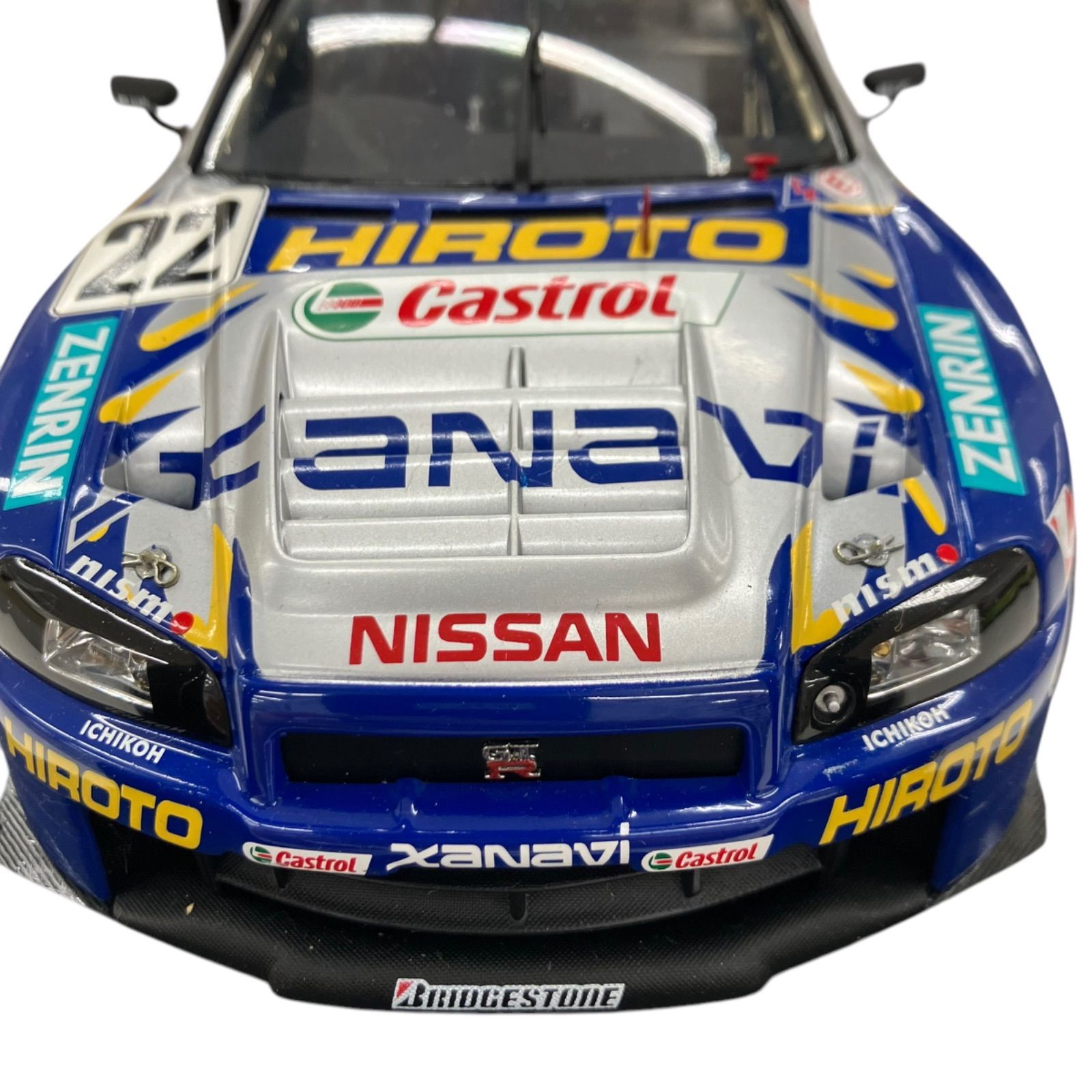 186000 現状品 1/18 オートアート スカイライン GTR R34 XANAVI