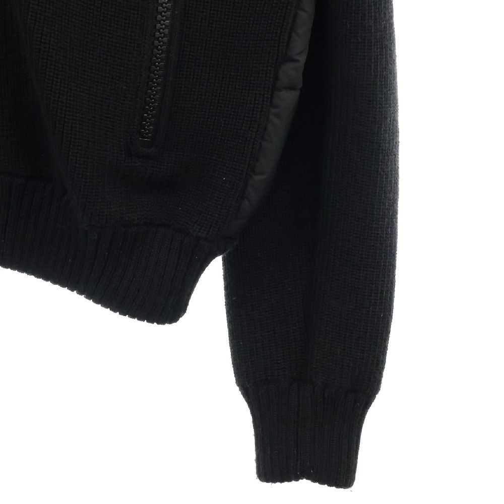 MONCLER モンクレール MAGLIONE TRICOT CARDIGAN A20919413500 94111 マグリア トリコ ジップニットカーディガン フーディ ブラック MONCLER (モンクレール) MAGLIONE TRICOT CARDIGAN A20919413500 94111