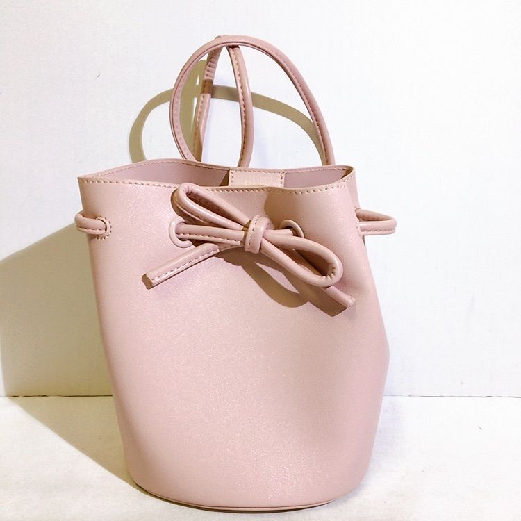 美品】SNIDEL スナイデル リボンバッグ ピンク 巾着 ショルダー  