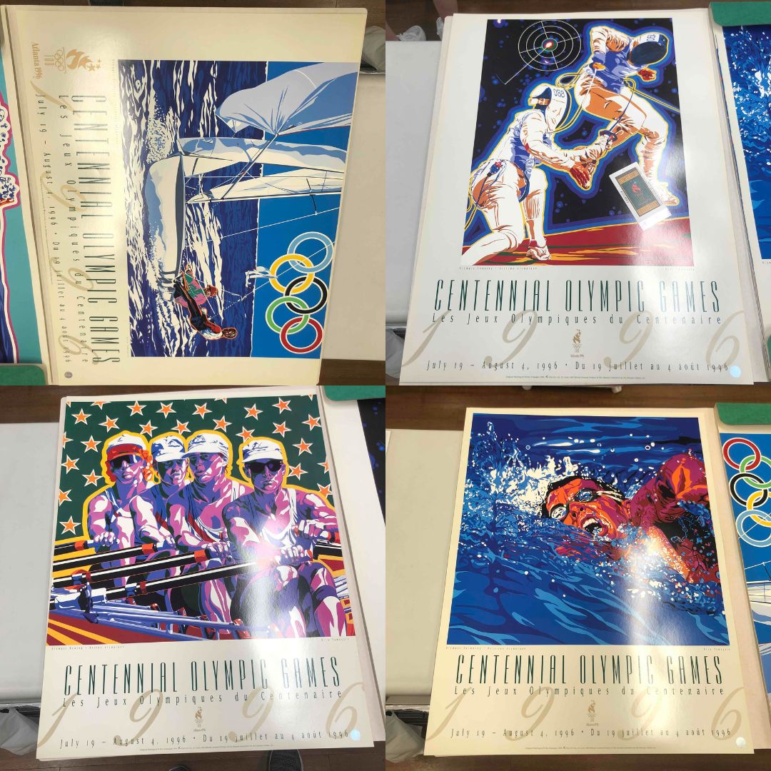 ヒロヤマガタ　1996年オリンピックポスター　当時もの　希少。 ヒロヤマガタ1996年オリンピックポスター当時もの希少。