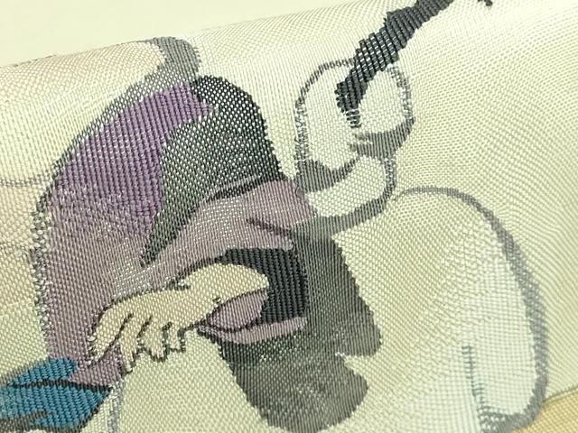 平和屋本店□極上 太鼓柄袋帯 布袋様 蒸栗色地 逸品 DZAA5301kh5