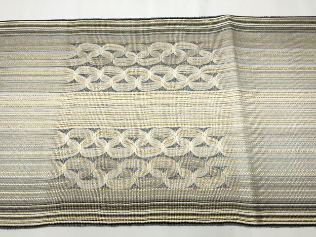 平和屋着物○ひなや工房 くむ・あむ・おる 伊豆蔵明彦 太鼓柄袋帯 吉祥