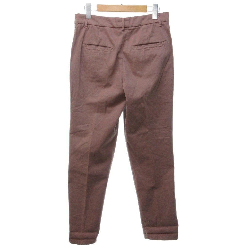 ブルネロクチネリ BRUNELLO CUCINELLI コットン スリムフィット テーパードパンツ スラックス 40 約M