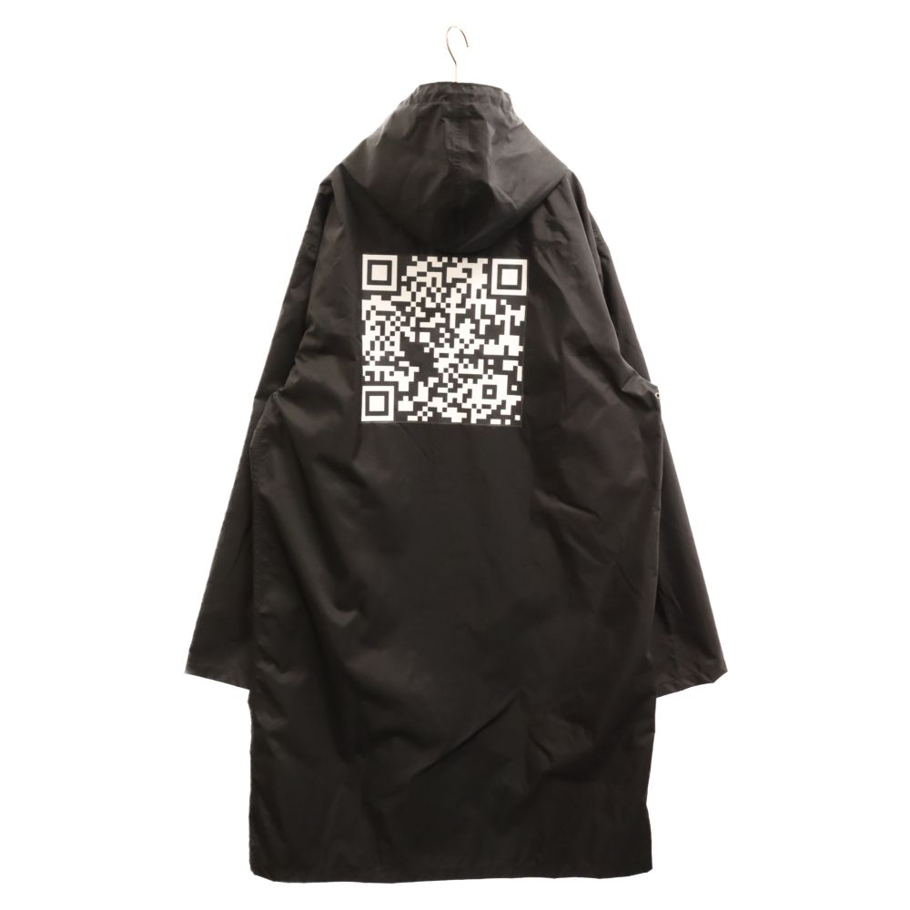 VETEMENTS (ヴェトモン) 19SS QRコードプリントナイロンレインコート