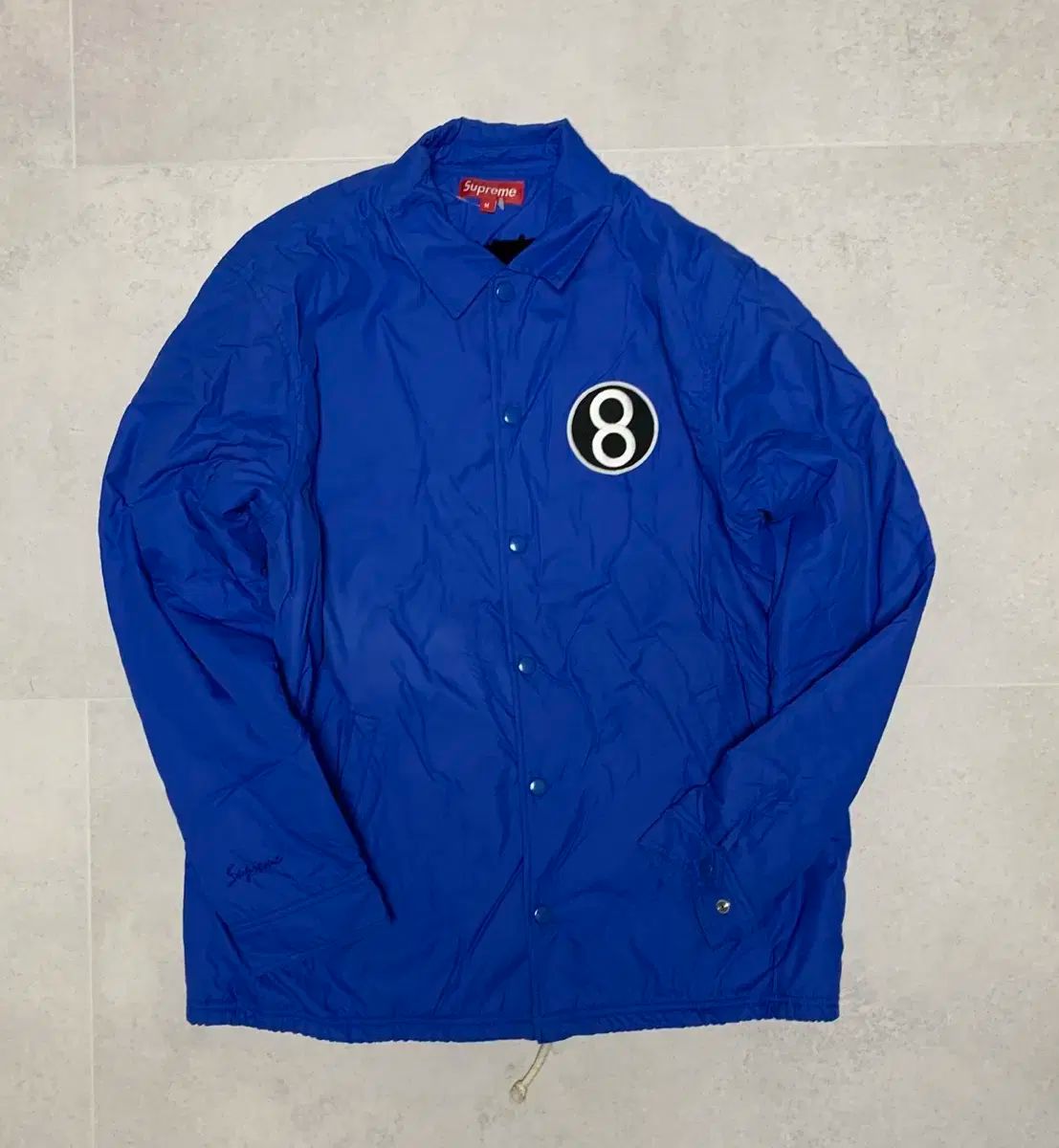 Supreme 8ボール コーチジャケット ブルー 12 AW M
