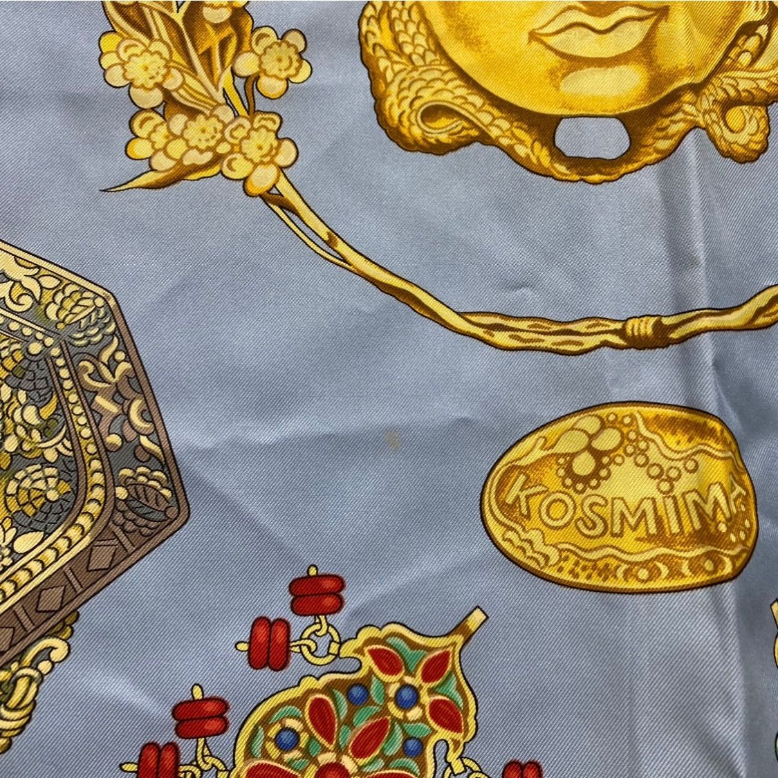 エルメス カレ90 KOSMIMA シルクスカーフ 宇宙 ジュエリー柄 HERMES