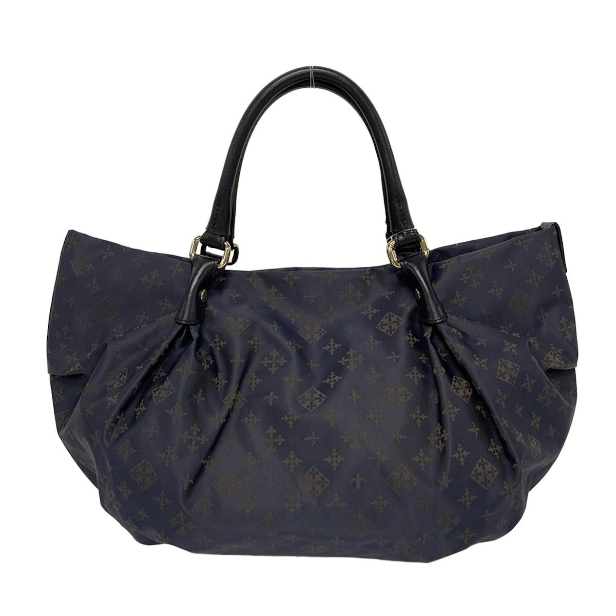 ラシット russet トートバッグ ブラック×ダークネイビー  ラシット russet ショルダーバッグ - レザー 黒×ダークネイビー バッグ