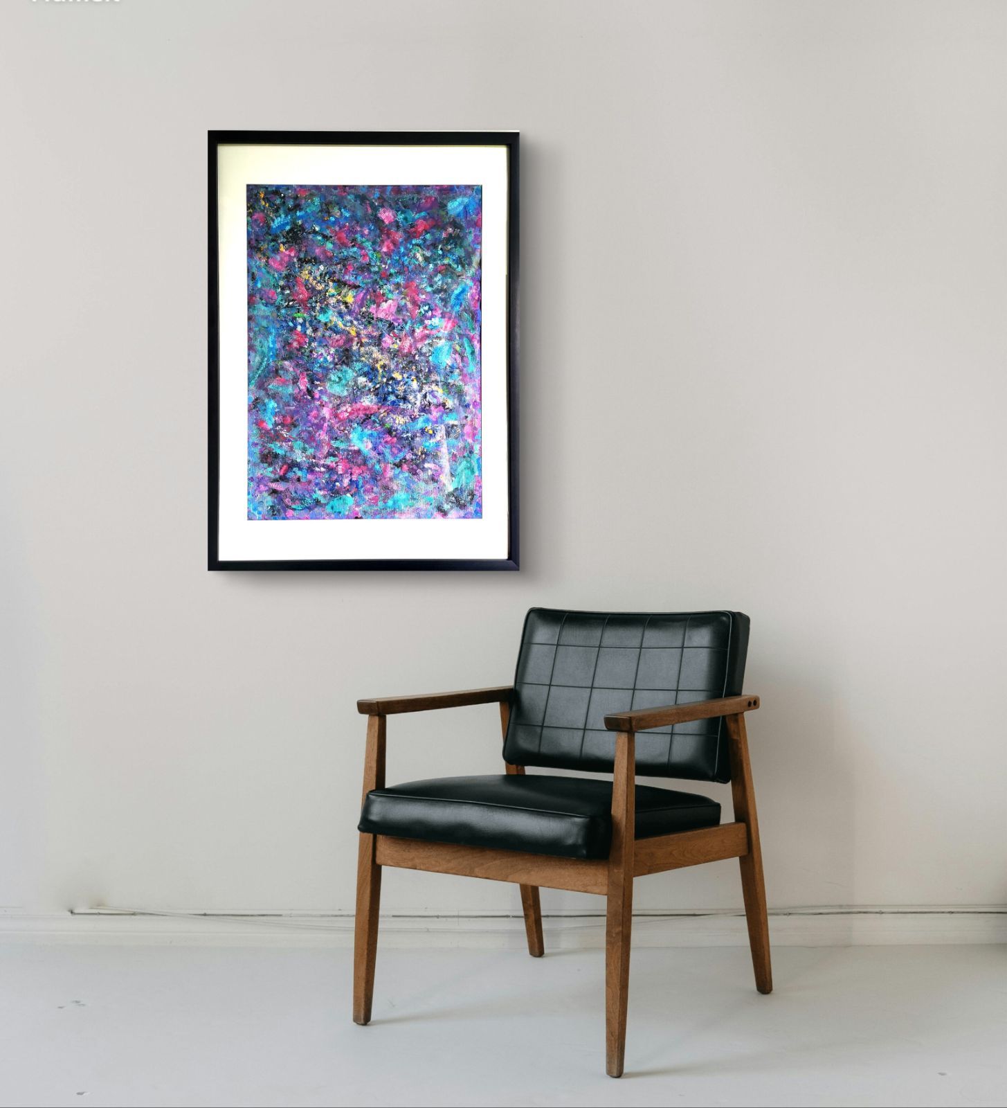 ミルキーウェイ / 抽象画 77×56㎝ B2 額縁セット 原画1点のみ モダン