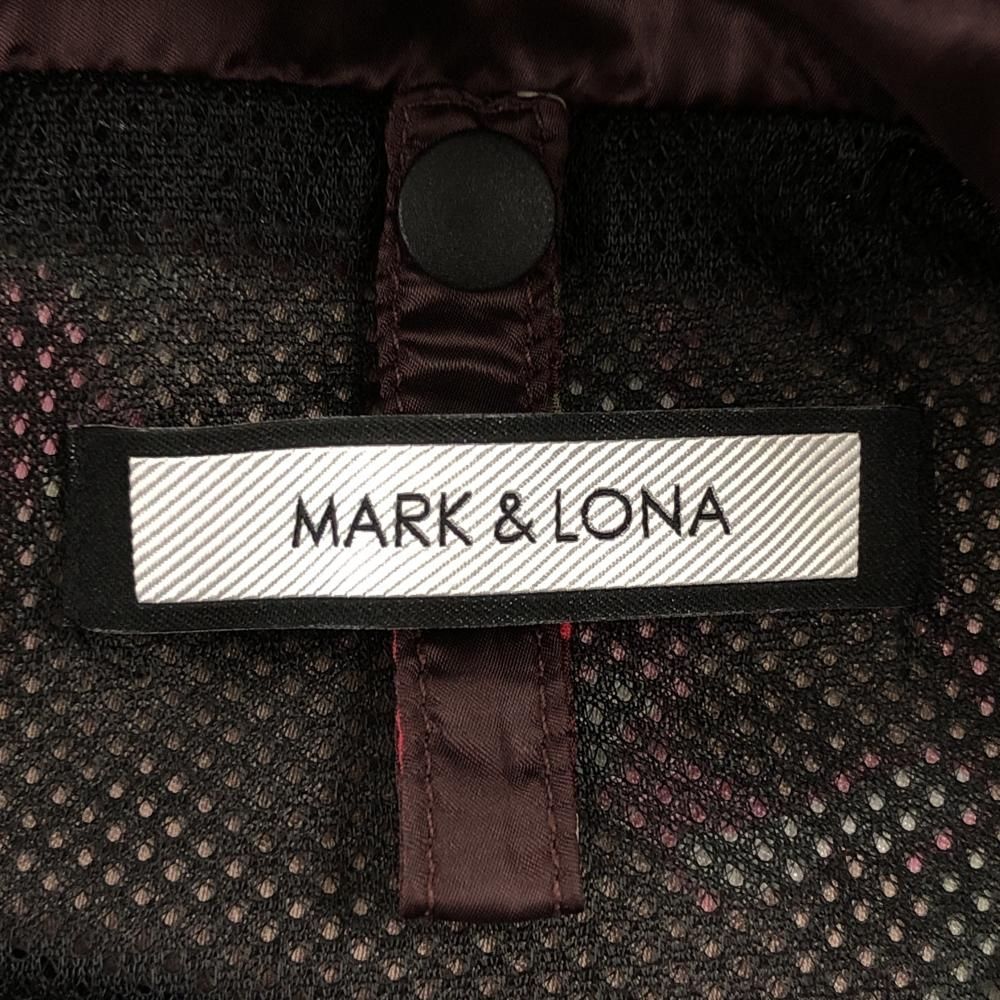 ジップパーカー ボルドー×レッド