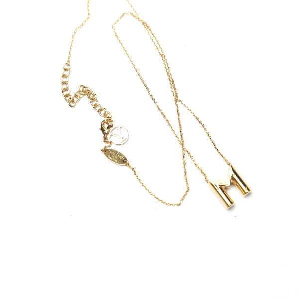 美品　箱付き　ルイヴィトン　ゴールドネックレスM61068 LV&ME Louis Vuitton ルイ・ヴィトン ネックレス M61068 LV&ME M