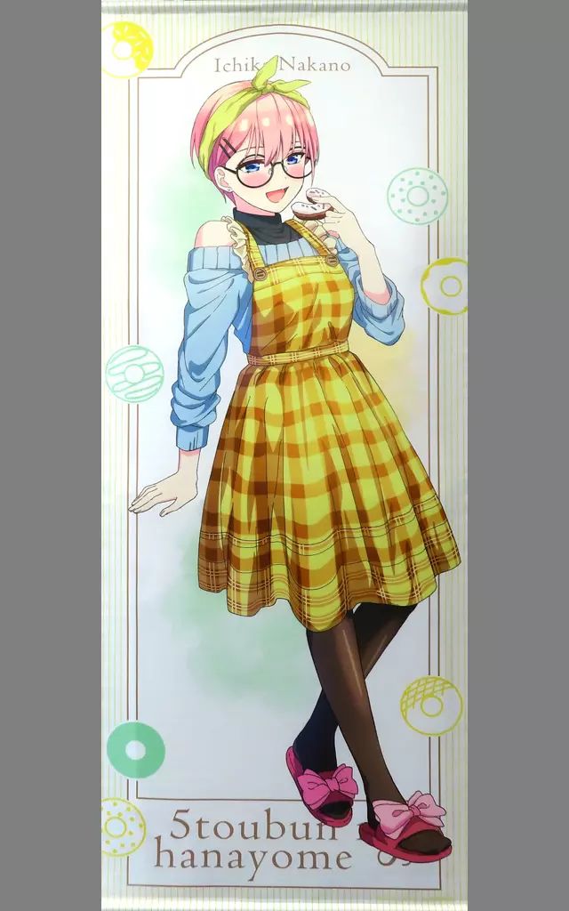 タペストリー 中野一花 等身大タペストリー Sweets Enchantment 五等分の花嫁∽ ～Sweets Enchantment～ in 新宿マルイ メン きゃらっとくじmini 缶バッジVer. 大当たり景品