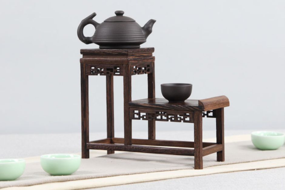 羽翅木実木小多宝閣紫砂急須茶器棚収納棚展示棚