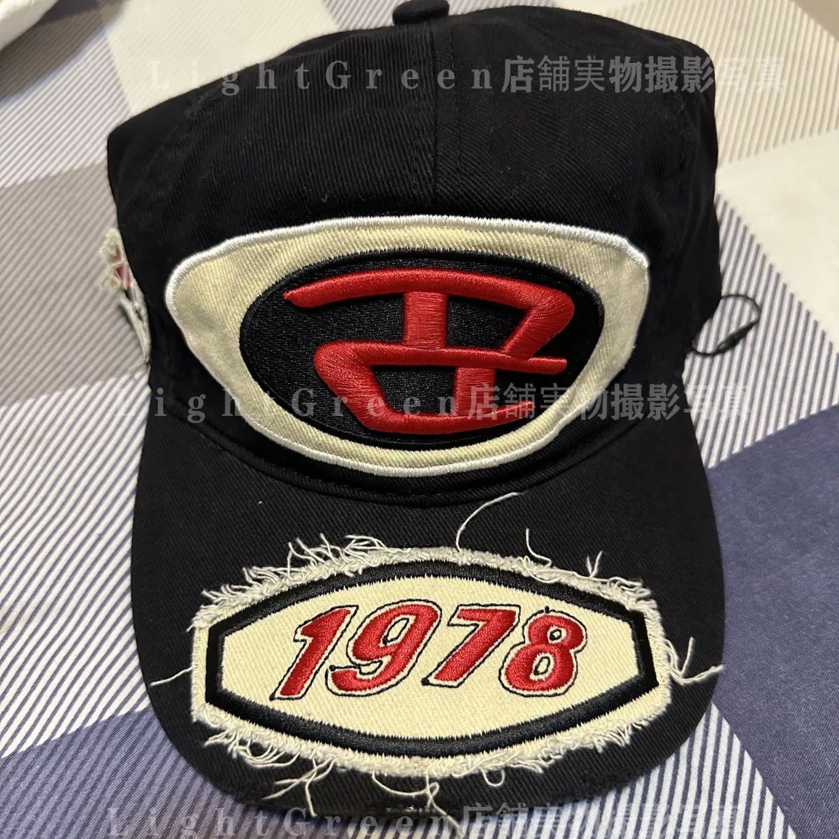 限定アウトレットセール：通販 ブラックdiesel 1978 フリンジ刺繍ベースボールキャップ - メルカリ 帽子