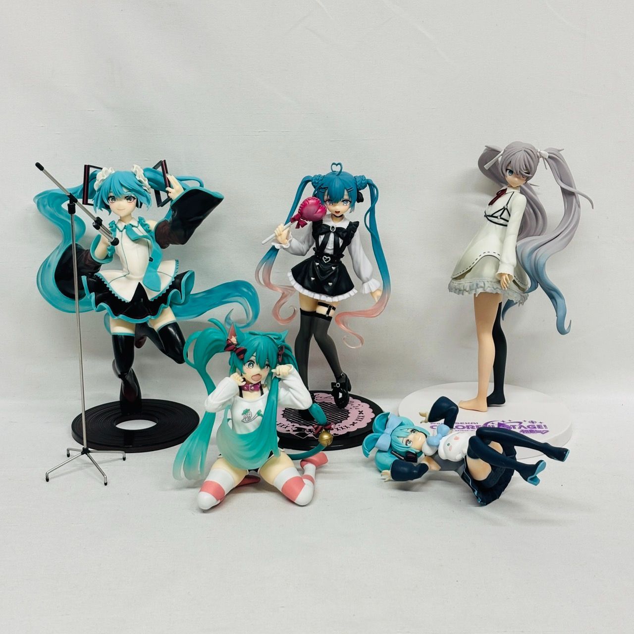 未開封　プライズフィギュア　まとめ売り Desktop AMPちょこのせ　まとめ 初音ミク プライズ フィギュア 6体 セット AMP Desktop Cute