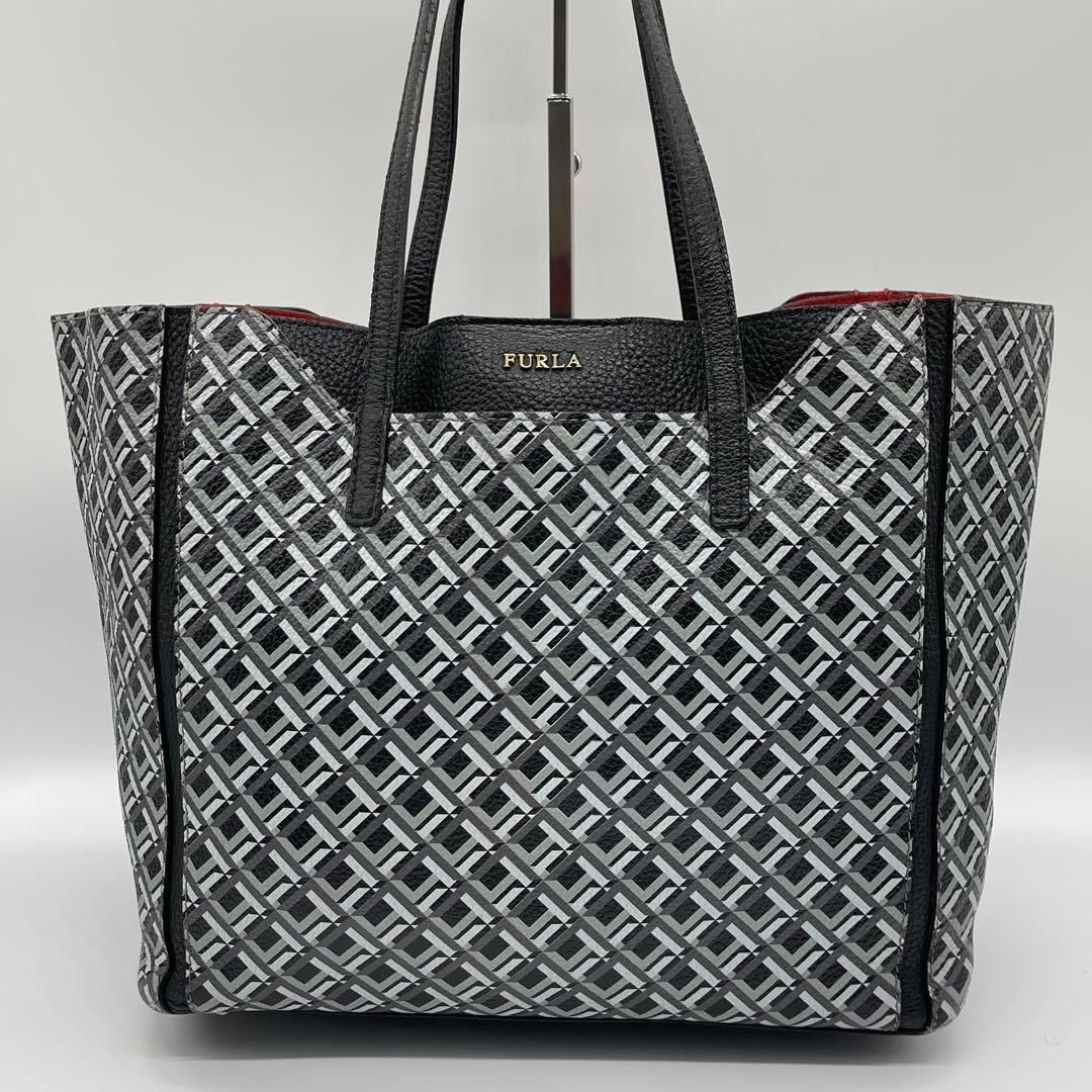 ✨美品✨FURLA フルラ ファンタジア ハンドバッグ トートバッグ 総柄 