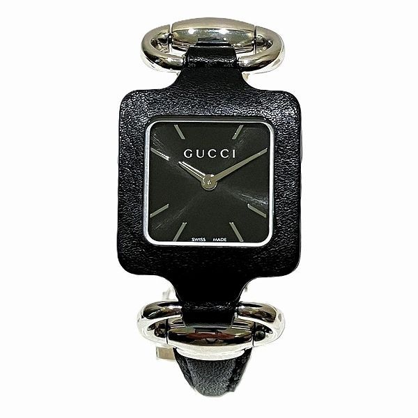 グッチ GUCCI 130.5 ブラック文字盤 クォーツ 時計 腕時計 レディース