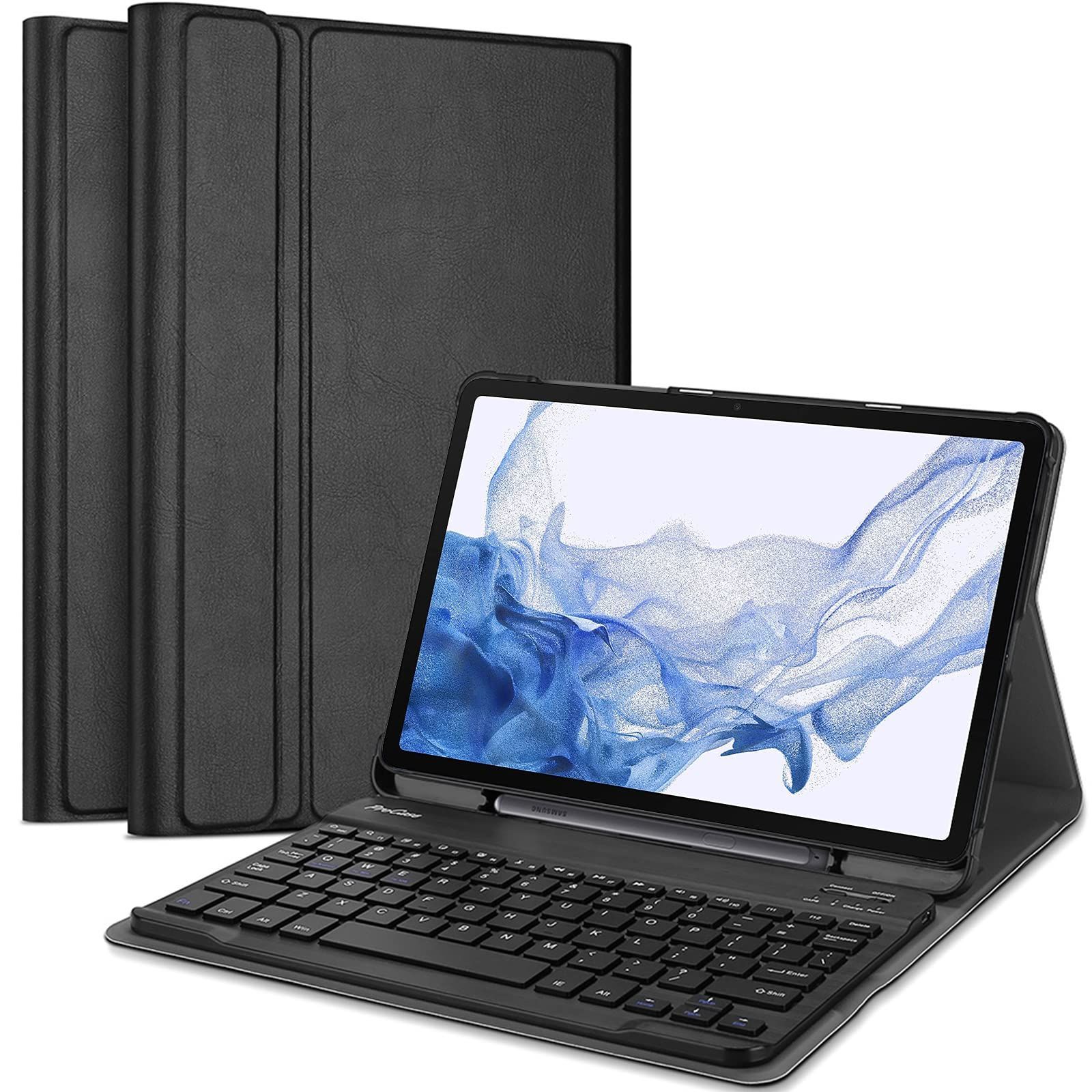 ProCase Galaxy Tab S8 Tab S7 Plus キーボード付きケース 2020 磁気