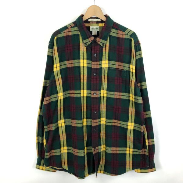 古着】 L.L.Bean エルエルビーン ライト フランネルシャツ チェック柄 