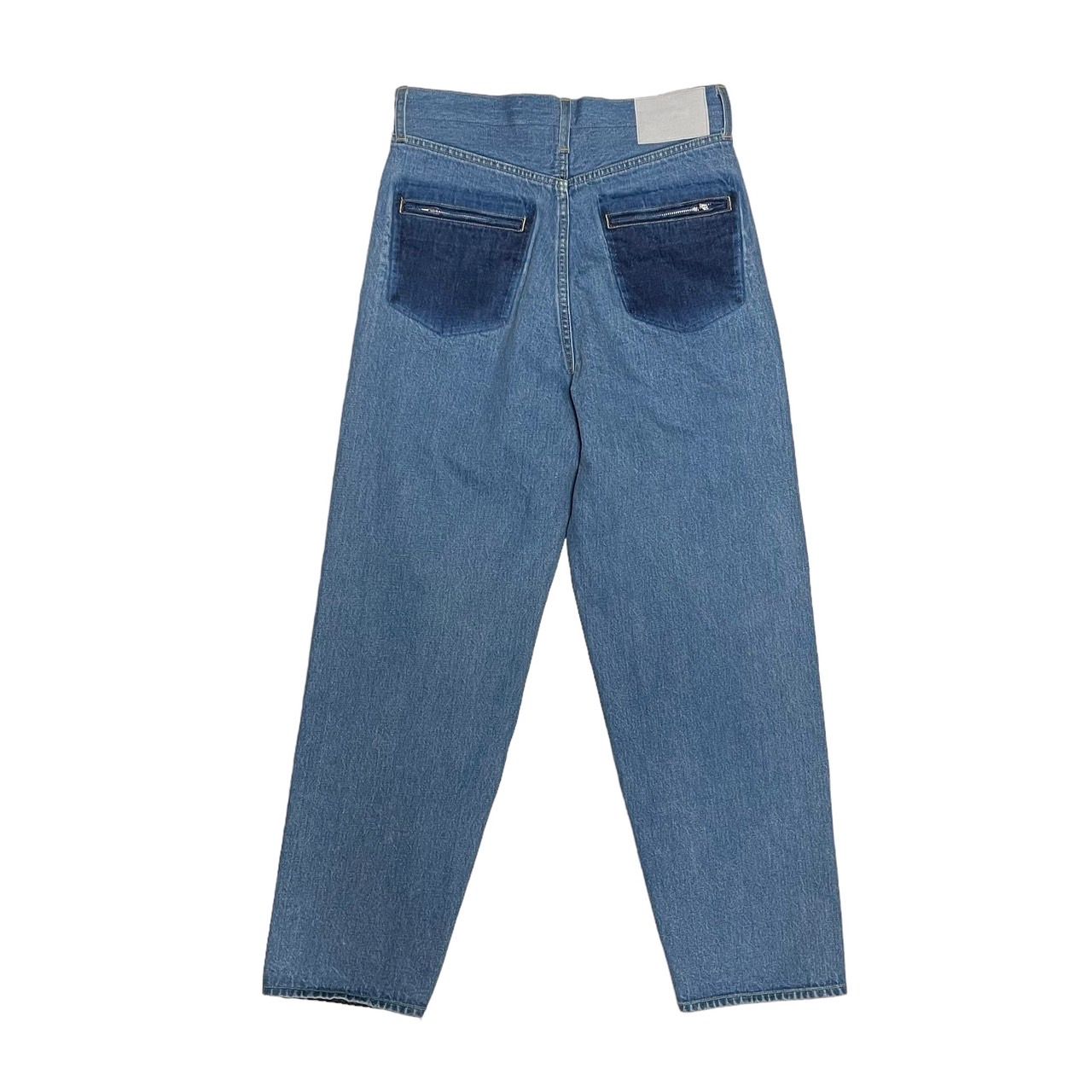stein [leather combination denim jeans] - パンツ