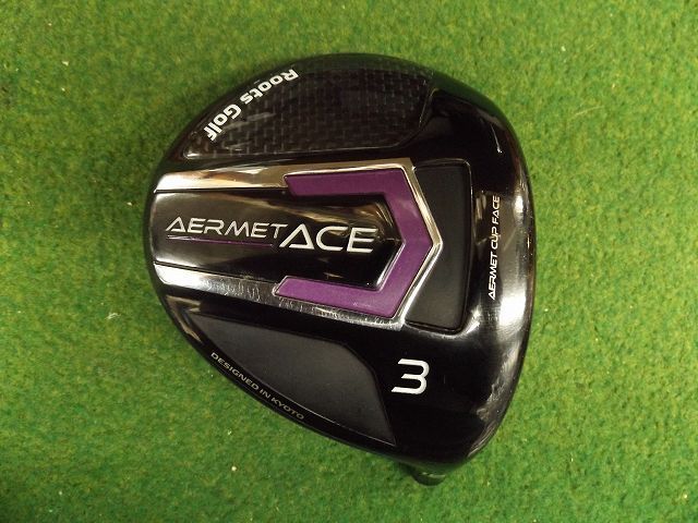 9619 ROOTS GOLF AERMET ACE LH 3W 15° ヘッド単品 カバー有 ルーツゴルフ アーメットエース レフティ フェアウェイウッド .