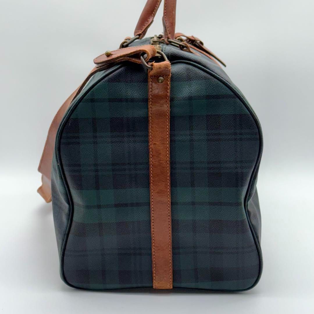 良品】RalphLauren タータンチェック ボストンバッグ 旅行カバン