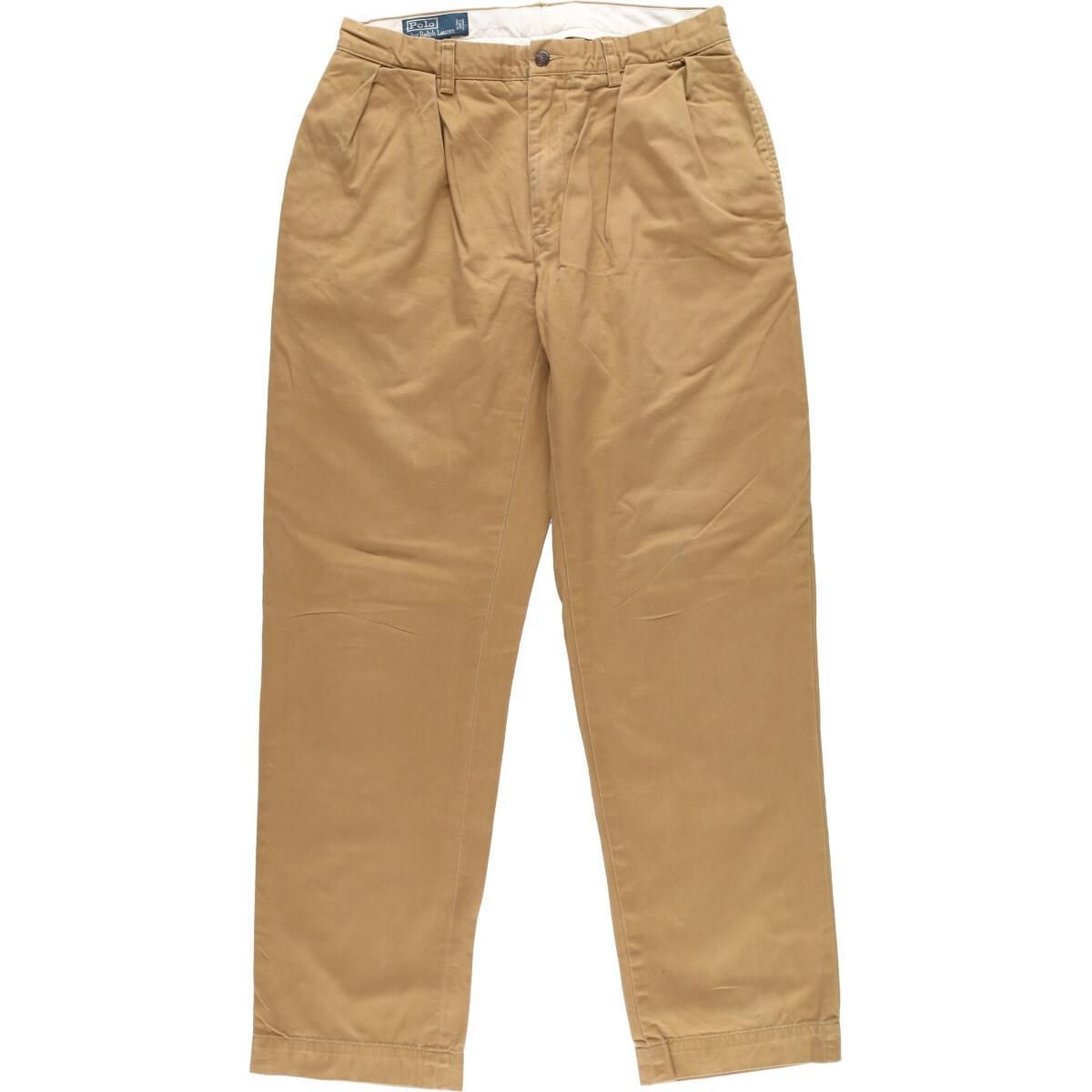 古着 ラルフローレン Ralph Lauren POLO by Ralph Lauren ツータック チノパンツ メンズw32 /eaa309660 【中古】/eaa309660