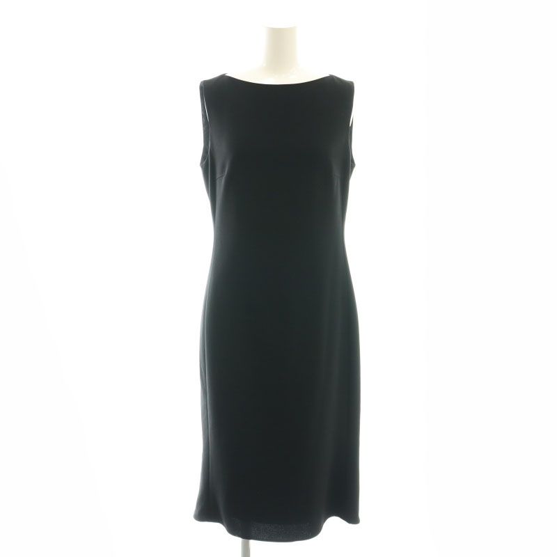 セオリー Theory 23AW Admiral Crepe Flared Dress ドレス ワンピース ロング ノースリーブ 2 M 黒 ブラック |SY OS