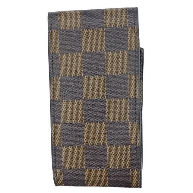 LOUIS VUITTON - ルイヴィトン シガレットケース タバコケース PVC レザー ダミエ 総柄 茶色 ルイヴィトン エテュイ シガレット シガレットケース 14137