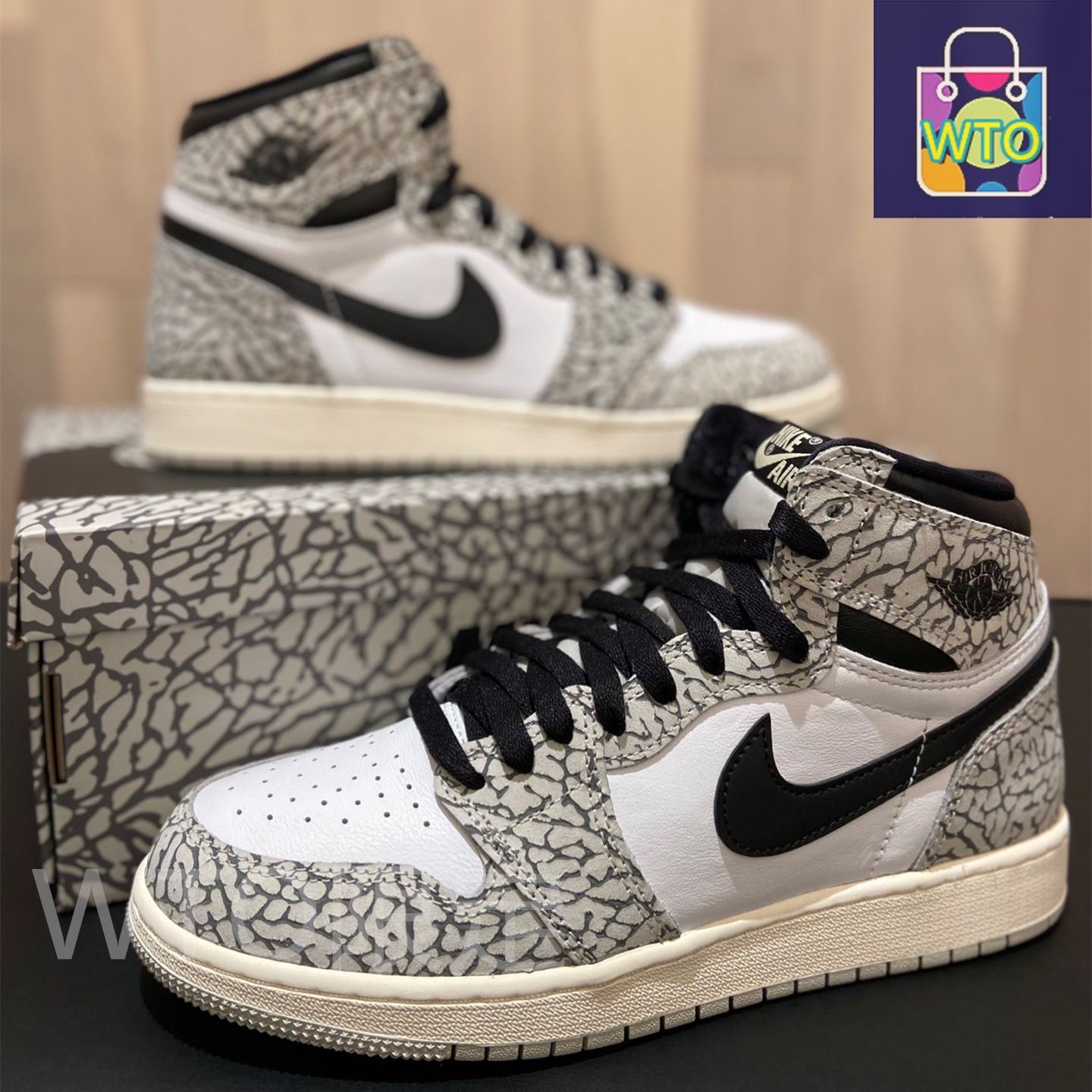 NIKE AIR JORDAN 1 RETRO HIGH OG White Cement ナイキ エア
