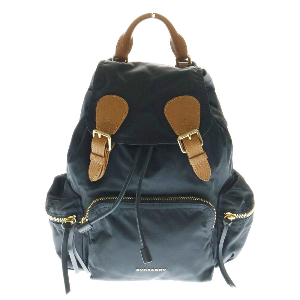 BURBERRY バーバリー ロゴ ナイロン バックパック リュック ブラック