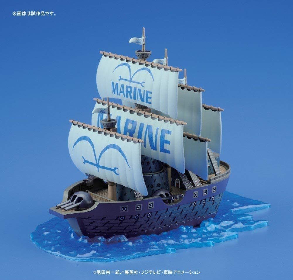 BANDAI SPIRITS(バンダイ スピリッツ) ワンピース 偉大なる船(グランドシップ)コレクション 海軍軍艦 (From TV animation ONE PIECE) 色分け済みプラモデル