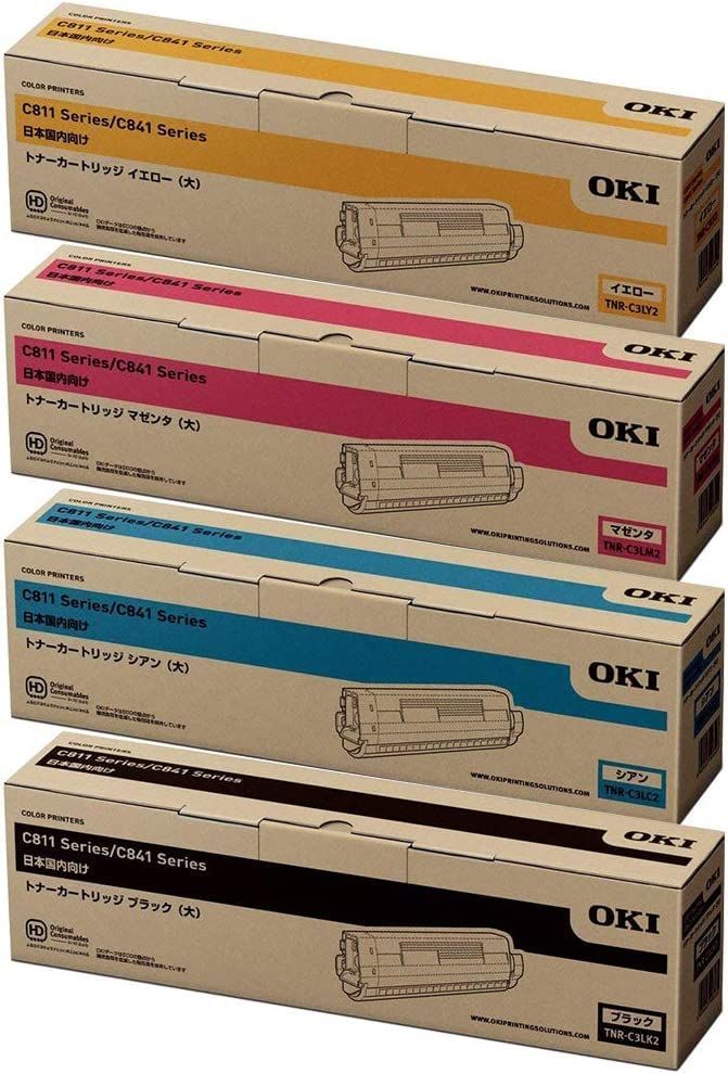 OKI 純正品 大容量 4色セット トナーカートリッジ ink プリンター TNR 